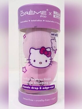 The Crème Shop x Hello Kitty Makeup Blending Sponge Duo Beauty Blender Set 2 pcs
